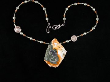 Ocean jasper pendant