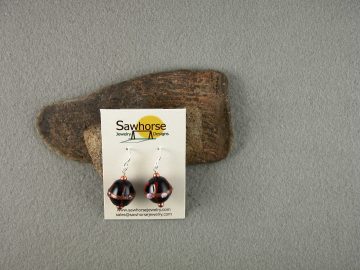 Blue and copper glass