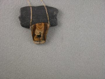Standing horse on Royal Sahara jasper